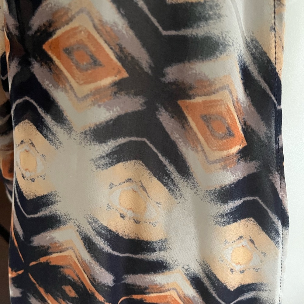 Chic Geometric Patterned Kimono - Picture 3 of 3